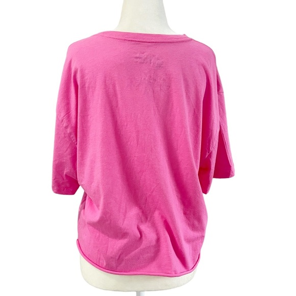 Cheetos Logo Woman’s T Shirt Cropped Short Sleeve Graphic Tee Pink XL. - Picture 4 of 5
